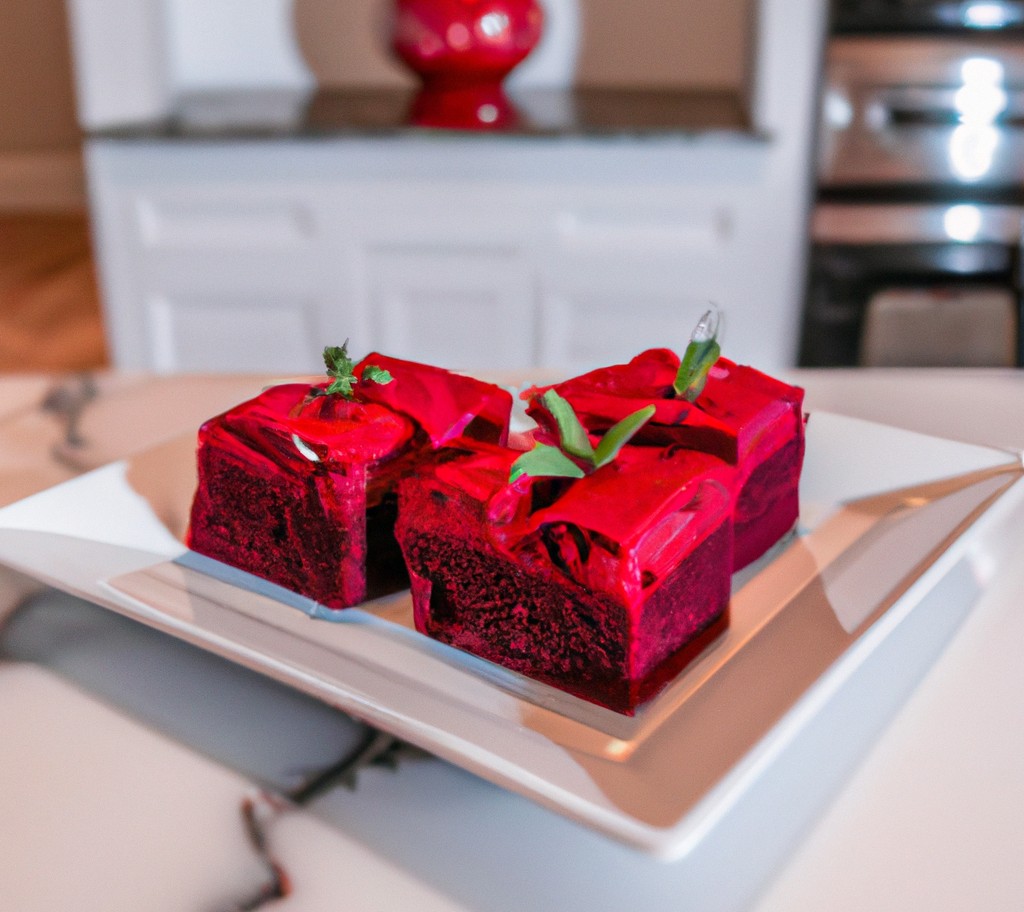 Red Velvet Bud Brownies